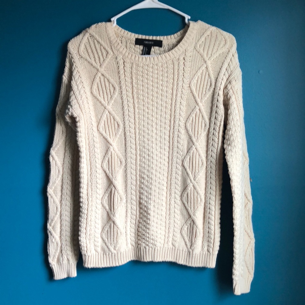 Forever 21 cream sweater